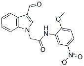 2-(3-FORMYL-INDOL-1-YL)-N-(2-METHOXY-5-NITRO-PHENYL)-ACETAMIDE 结构式