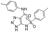 N-(4-METHYLPHENYL)-5-{[(4-METHYLPHENYL)SULFONYL]AMINO}-1H-1,2,3-TRIAZOLE-4-CARBOXAMIDE 结构式