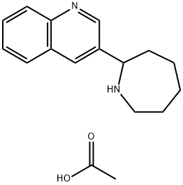 3-AZEPAN-2-YL-QUINOLINE MONOACETATE 结构式