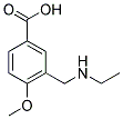 3-[(ETHYLAMINO)METHYL]-4-METHOXYBENZOIC ACID 结构式