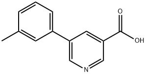 5-(间甲苯基)烟酸 结构式