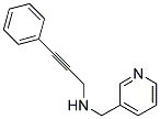 3-PHENYL-N-(PYRIDIN-3-YLMETHYL)PROP-2-YN-1-AMINE 结构式
