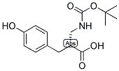 (R)-2-(TERT-BUTOXYCARBONYLAMINO-METHYL)-3-(4-HYDROXY-PHENYL)-PROPIONIC ACID 结构式