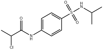 2-氯-N-(4-(N-异丙基氨磺酰基)苯基)丙酰胺 结构式