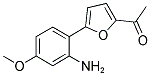 1-[5-(2-AMINO-4-METHOXY-PHENYL)-FURAN-2-YL]-ETHANONE 结构式