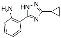 2-(3-CYCLOPROPYL-1H-1,2,4-TRIAZOL-5-YL)ANILINE 结构式