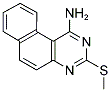 1-AMINO-3-METHYLTHIOBENZO[F]QUINAZOLINE 结构式