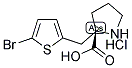 (S)-2-((5-溴噻吩-2-基)甲基)吡咯烷-2-羧酸盐酸盐 结构式