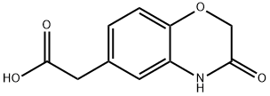 (3-氧代-3,4-二氢-2H-1,4-苯并恶嗪-6-基)乙酸 结构式