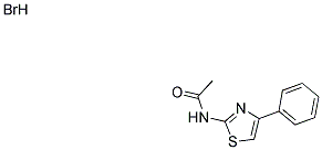 N-(4-PHENYL-1,3-THIAZOL-2-YL)ACETAMIDE HYDROBROMIDE 结构式