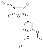 (5Z)-3-ALLYL-5-[4-(ALLYLOXY)-3-ETHOXYBENZYLIDENE]-2-THIOXO-1,3-THIAZOLIDIN-4-ONE 结构式