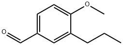 4-甲氧基-3-丙基苯甲醛 结构式