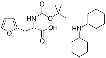 BOC-3-(2-FURYL)-DL-ALANINE DICYCLOHEXYLAMINE SALT 结构式