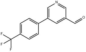 5-(4-三氟甲基苯基)-3-吡啶甲醛 结构式
