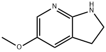 5-METHOXY-2,3-DIHYDRO-1H-PYRROLO[2,3-B]PYRIDINE 结构式