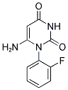 6-AMINO-1-(2-FLUOROPHENYL)PYRIMIDINE-2,4(1H,3H)-DIONE 结构式