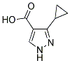 3-CYCLOPROPYLPYRAZOLE-4-CARBOXYLIC ACID 结构式