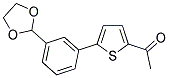 1-{5-[3-(1,3-二氧戊环-2-基)苯基]-2-噻吩基}乙酮 结构式