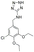 N-(3-CHLORO-4,5-DIETHOXYBENZYL)-2H-TETRAZOL-5-AMINE 结构式