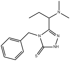 4-BENZYL-5-[1-(DIMETHYLAMINO)PROPYL]-4H-1,2,4-TRIAZOLE-3-THIOL 结构式