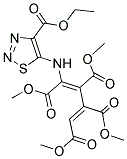 TETRAMETHYL (1Z,3Z)-1-{[4-(ETHOXYCARBONYL)-1,2,3-THIADIAZOL-5-YL]AMINO}BUTA-1,3-DIENE-1,2,3,4-TETRACARBOXYLATE 结构式
