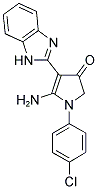 5-AMINO-4-(1H-BENZOIMIDAZOL-2-YL)-1-(4-CHLORO-PHENYL)-1,2-DIHYDRO-PYRROL-3-ONE 结构式