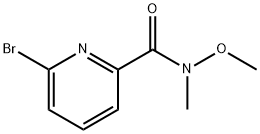 6-溴-N-甲氧基-N-甲基吡啶酰胺 结构式
