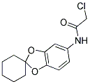 2-CHLORO-N-SPIRO[1,3-BENZODIOXOLE-2,1'-CYCLOHEXAN]-5-YLACETAMIDE 结构式