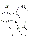 4-BROMO-N-TRIISOPROPYLSILYLGRAMINE 结构式