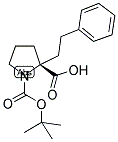 BOC-(S)-ALPHA-PHENETHYL-L-PROLINE 结构式