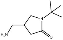 4-(氨基甲基)-1-叔丁基吡咯烷-2-酮 结构式