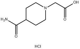 2-(4-甲酰哌啶-1-基)乙酸盐酸盐 结构式