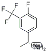 (R)-1-(4-FLUORO-3-(TRIFLUOROMETHYL)PHENYL)ETHANAMINE 结构式