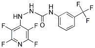 2-(2,3,5,6-TETRAFLUOROPYRIDIN-4-YL)-N-[3-(TRIFLUOROMETHYL)PHENYL]HYDRAZINECARBOXAMIDE 结构式