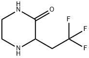 3-(2,2,2-TRIFLUORO-ETHYL)-PIPERAZIN-2-ONE 结构式