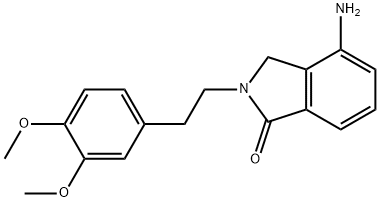 4-AMINO-2-(3,4-DIMETHOXYPHENETHYL)-1-ISOINDOLINONE 结构式