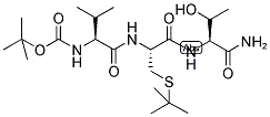 BOC-VAL-CYS(STBU)-THR-NH2 结构式