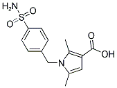 1-[4-(AMINOSULFONYL)BENZYL]-2,5-DIMETHYL-1H-PYRROLE-3-CARBOXYLIC ACID 结构式