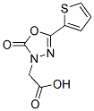(2-OXO-5-THIEN-2-YL-1,3,4-OXADIAZOL-3(2H)-YL)ACETIC ACID 结构式