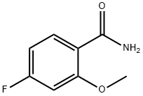 4-FLUORO-2-METHOXYBENZAMIDE 结构式