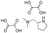 N,N-DIMETHYL(2-PYRROLIDINYL)METHANAMINE DIETHANEDIOATE 结构式