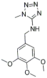 1-METHYL-N-(3,4,5-TRIMETHOXYBENZYL)-1H-TETRAZOL-5-AMINE 结构式