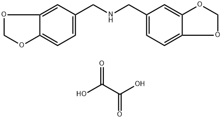 BIS-BENZO[1,3]DIOXOL-5-YLMETHYL-AMINEOXALATE 结构式