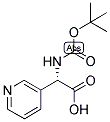 (S)-TERT-BUTOXYCARBONYLAMINO-PYRIDIN-3-YL-ACETIC ACID 结构式