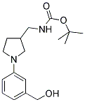 [1-(3-HYDROXYMETHYL-PHENYL)-PYRROLIDIN-3-YLMETHYL]-CARBAMIC ACID TERT-BUTYL ESTER 结构式