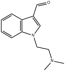 1-(2-(二甲氨基)乙基)-1H-吲哚-3-甲醛 结构式