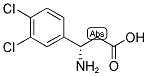 S-3-氨基-3(3,4-二氯苯基)丙酸 结构式