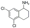 5,7-DICHLORO-1,2,3,4-TETRAHYDRO-NAPHTHALEN-1-YLAMINE 结构式