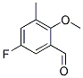 5-氟-2-甲氧基-3-甲基苯甲醛 结构式