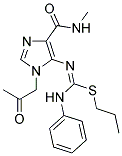 PROPYL N'-[4-[(METHYLAMINO)CARBONYL]-1-(2-OXOPROPYL)-1H-IMIDAZOL-5-YL]-N-PHENYLIMIDOTHIOCARBAMATE 结构式